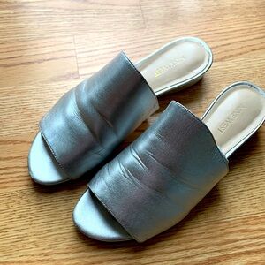 Nine West Silver Mules